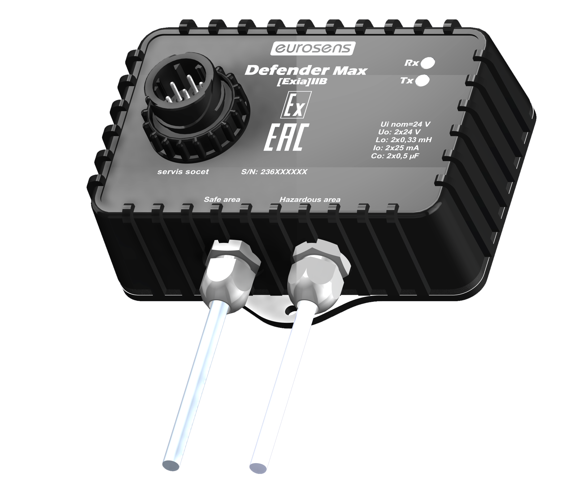 Eurosens Defender MAX intrinsic-safety barrier